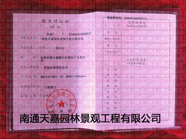 税务登记证